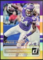 Cordarrelle Patterson [Press Proof Gold] #128 Football Cards 2015 Panini Donruss Prices