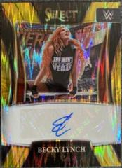 Becky Lynch [Gold Flash Prizm] Wrestling Cards 2022 Panini Select WWE Signature Selections Prices