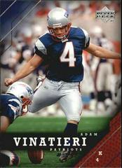 Adam Vinatieri #113 Football Cards 2005 Upper Deck Prices