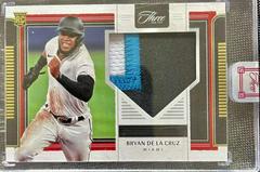 Bryan De La Cruz [Gold] Baseball Cards 2022 Panini Three and Two Rookie Jerseys Prices