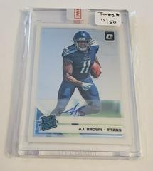 A.J. Brown #164 Football Cards 2019 Donruss Optic Rated Rookie Autographs Prices