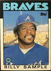 Billy Sample #98T Baseball Cards 1986 Topps Traded Tiffany Prices