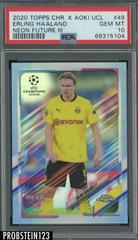 Erling Haaland [Neon Green] #49 Soccer Cards 2020 Topps Chrome UEFA Champions League Prices