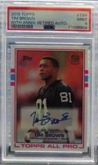 Tim Brown #TBR Football Cards 2015 Topps 60th Anniversary Retired Autograph Prices