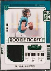 Trevor Lawrence #RSV-TRL Football Cards 2021 Panini Contenders Rookie Ticket Swatches Prices