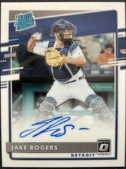 Jake Rogers #RRS-JR Baseball Cards 2020 Panini Donruss Optic Rated Rookies Signatures Prices