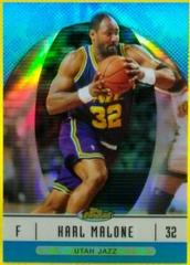 Karl Malone [Blue Refractor] Basketball Cards 2006 Finest Prices
