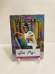 Drake Maye [Prismatic Gray] #T-DM1 Football Cards 2023 Leaf Vivid Autographs Technicolor Prices