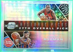 Dennis Rodman, Pascal Siakam #12 Basketball Cards 2019 Panini Contenders Optic Historic Picks Prices