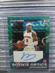 Jalen Duren [Green Wave] #ROA-JDR Basketball Cards 2022 Panini Donruss Optic Rookie Autographs Prices