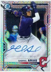 Gabriel Arias Baseball Cards 2021 Bowman Chrome Mega Box Mojo Autographs Prices