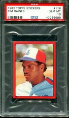 Tim Raines #116 Baseball Cards 1982 Topps Stickers Prices