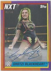 Shotzi Blackheart [Purple] #A-SH Wrestling Cards 2021 Topps Heritage WWE Autographs Prices