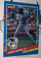 Ken Griffey Jr. [Error] #49 Baseball Cards 1991 Donruss Prices