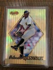 Orlando Hernandez [Atomic Refractor] #21 Baseball Cards 1999 Bowman's Best Prices