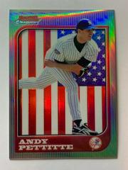 Andy Pettitte [Refractor] #72 Baseball Cards 1997 Bowman Chrome International Prices