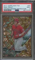 Mike Trout [Orange Magma Diffractor] #MT Baseball Cards 2017 Topps High Tek Prices