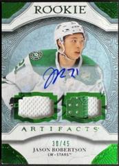 Jason Robertson [Autograph Material Emerald] Hockey Cards 2020 Upper Deck Artifacts Prices