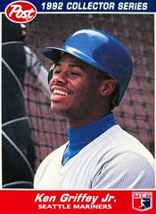 Ken Griffey Jr. Baseball Cards 1992 Post Cereal Prices