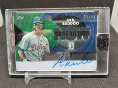 Akil Baddoo [Green] Baseball Cards 2022 Topps Clearly Authentic Generation Now Autographs Prices