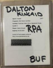 Dalton Kincaid [Purple] #FFMS-5 Football Cards 2023 Panini Certified Freshman Fabric Mirror Signatures Prices