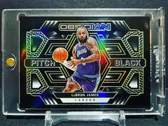 LeBron James [Yellow] #6 Basketball Cards 2021 Panini Obsidian Pitch Black Prices