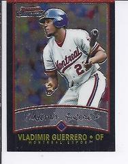 Vladimir Guerrero #30 Baseball Cards 2001 Bowman Chrome Prices