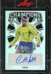 Cafu [Prismatic Black] #C-C1 Soccer Cards 2022 Leaf Metal Champions Autographs Prices