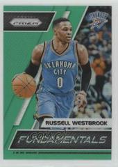 Russell Westbrook [Green Prizm] #28 Basketball Cards 2017 Panini Prizm Fundamentals Prices