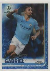 Gabriel Jesus [Blue Wave Refractor] Soccer Cards 2018 Topps Chrome UEFA Champions League Prices