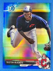 Triston McKenzie [Chrome Blue Refractor /150] ##BCP118 Baseball Cards 2017 Bowman Chrome Prices