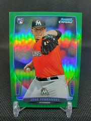 Jose Fernandez [Green Refractor] Baseball Cards 2013 Bowman Chrome Mini Prices