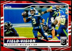Russell Wilson [Red] #FV3 Football Cards 2021 Panini Donruss Elite Field Vision Prices