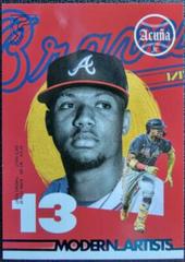 Ronald Acuna Jr. [Blue] Baseball Cards 2022 Topps Gallery Modern Artists Prices