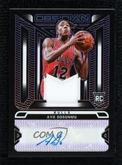 Ayo Dosunmu [Purple] Basketball Cards 2021 Panini Obsidian Rookie Jersey Ink Autographs Prices