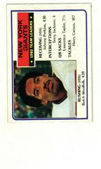 Butch Woolfolk [Giants Team Leaders] Football Cards 1983 Topps Prices