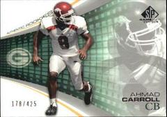 Ahmad Carroll #132 Football Cards 2004 SP Game Used Prices