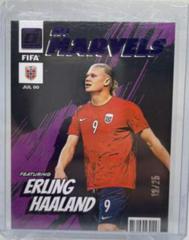 Erling Haaland [Purple] #17 Soccer Cards 2022 Panini Donruss Net Marvels Prices