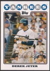 Derek Jeter Baseball Cards 2008 Topps Team Set Yankees Prices