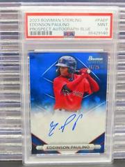 Eddinson Paulino [Blue] #PA-EP Baseball Cards 2023 Bowman Sterling Prospect Autograph Prices