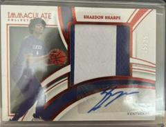 Shaedon Sharpe [Patch Autograph Red] Basketball Cards 2022 Panini Immaculate Collection Collegiate Prices