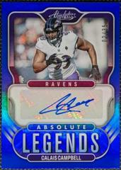 Calais Campbell [Blue] Football Cards 2022 Panini Absolute Legends Signatures Prices