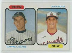 Darrell Evans, Juan Soto #TAN-ES Baseball Cards 2022 Topps Heritage Then and Now Prices