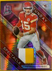 Patrick Mahomes II [Pink Neon] #1 Football Cards 2023 Panini Spectra Sunday Spectacle Prices