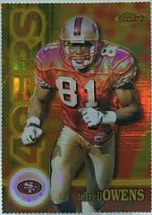 Terrell Owens [Gold Refractor] Football Cards 2000 Topps Finest Prices