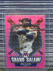 Jose Altuve [Pink Fluorescent] Baseball Cards 2022 Panini Mosaic Grand Salami Prices