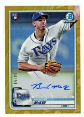Brendan McKay [Gold Refractor] Baseball Cards 2020 Bowman Chrome Rookie Autographs Prices