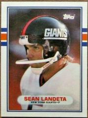 Sean Landeta #100T Football Cards 1989 Topps Traded Prices