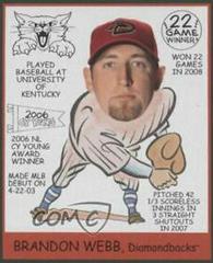 Brandon Webb #293 Baseball Cards 2009 Upper Deck Goudey Prices