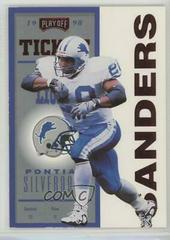 Barry Sanders [Red] #29 Football Cards 1998 Playoff Contenders Ticket Prices
